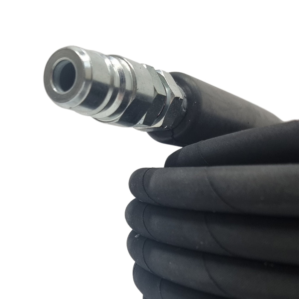 TEMA Male - TEMA Female Quick Release Heavy Duty 5/16" Rubber Pressure Washer Hose